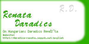 renata daradics business card